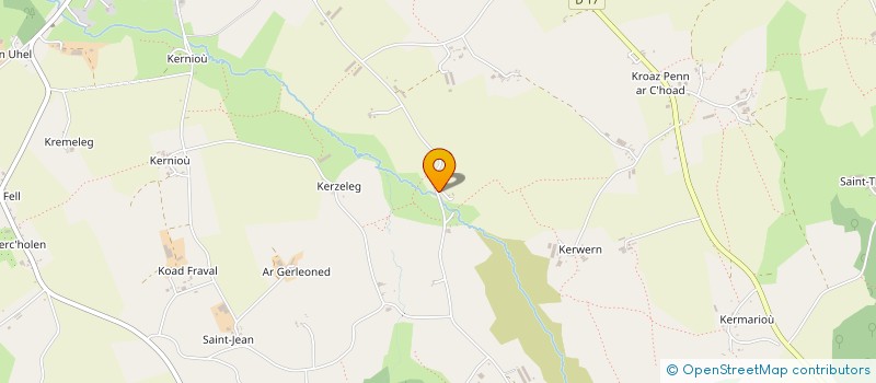 localisation de l'entreprise MADAME FRANCOISE VERBERT  SPEZET