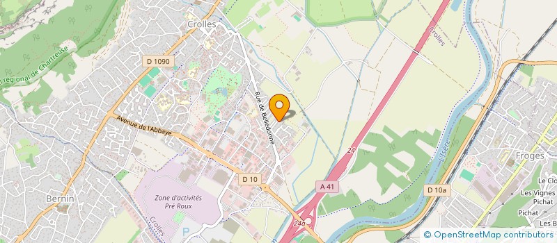 localisation de l'entreprise MADAME FRANCOISE VERDIEL  CROLLES