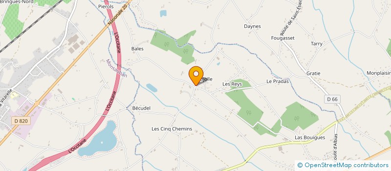 localisation de l'entreprise MADAME FRANCOISE VERN  SAINT-ETIENNE-DE-TULMONT