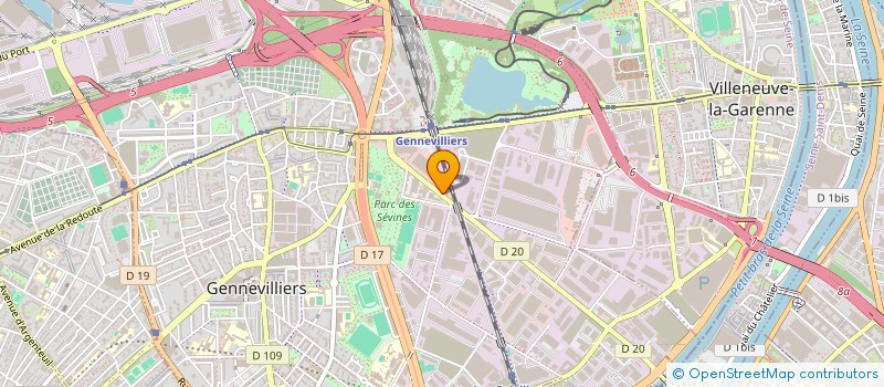 localisation de l'entreprise MADAME FRANCOISE VERON à GENNEVILLIERS