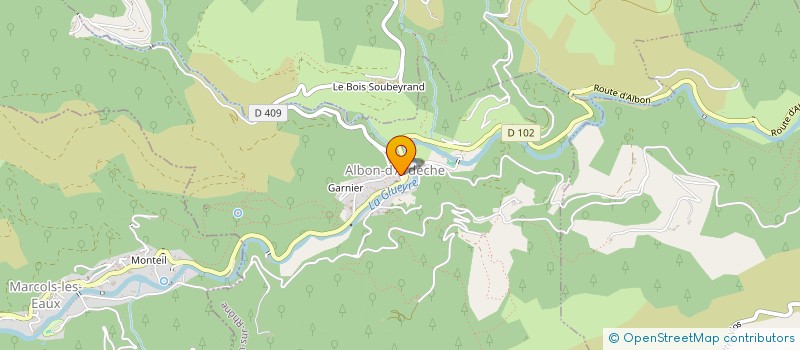 localisation de l'entreprise MADAME FRANCOISE VERON  ALBON D'ARDECHE