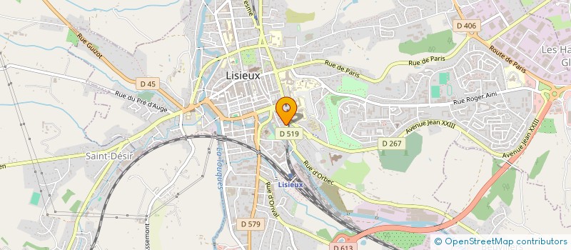 localisation de l'entreprise MADAME FRANCOISE VERSAVEL à LISIEUX