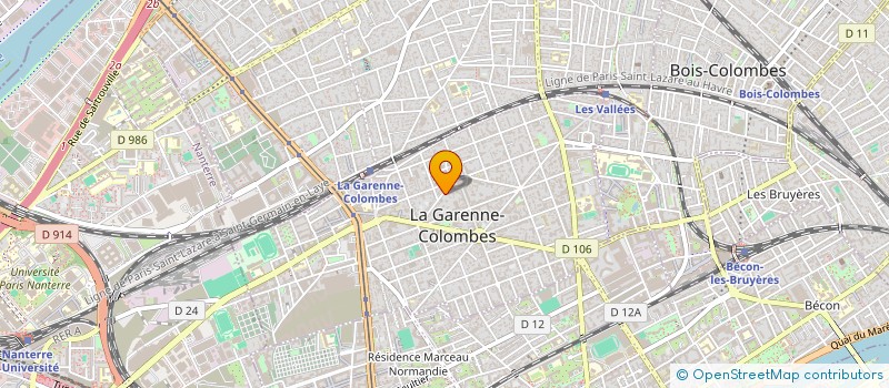 localisation de l'entreprise MADAME FRANCOISE VIALA à LA GARENNE-COLOMBES