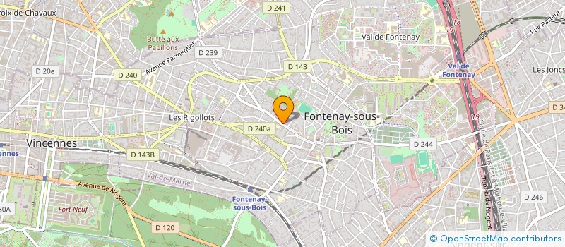 localisation de l'entreprise MADAME FRANCOISE VIDAL à FONTENAY-SOUS-BOIS