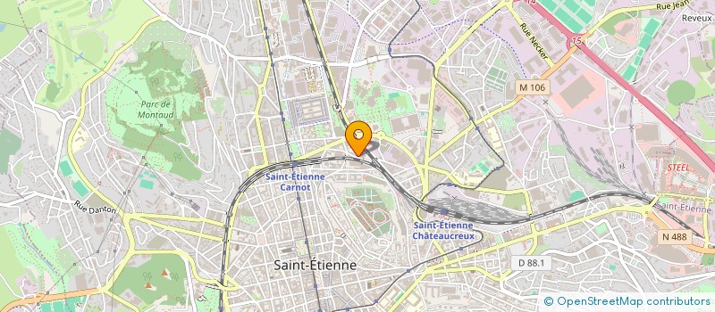 localisation de l'entreprise MADAME FRANCOISE VIDAL  SAINT-ETIENNE