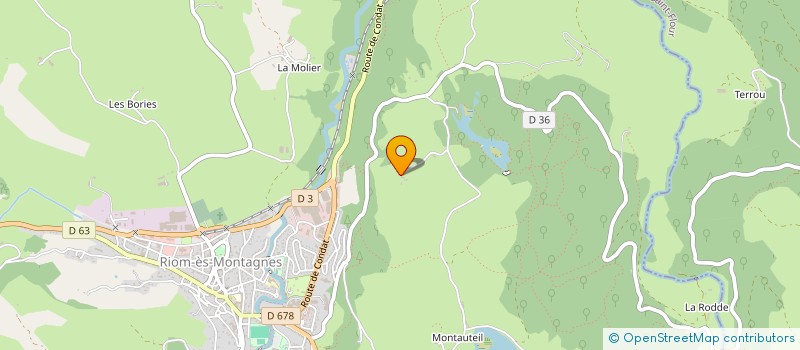 localisation de l'entreprise MADAME FRANCOISE VIDAL à RIOM-ES-MONTAGNES
