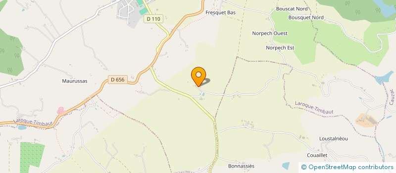 localisation de l'entreprise MADAME FRANCOISE VIDOU  LAROQUE-TIMBAUT