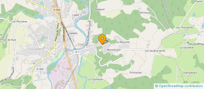localisation de l'entreprise MADAME FRANCOISE VIGNAL à COURPIERE