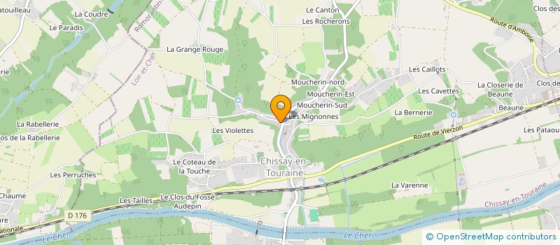 localisation de l'entreprise MADAME FRANCOISE VILAIN  CHISSAY-EN-TOURAINE