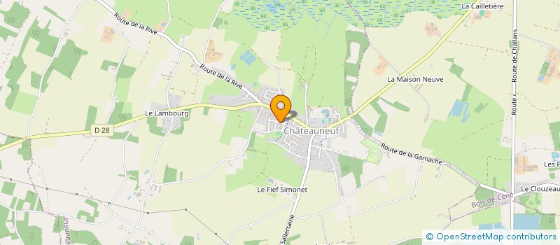 localisation de l'entreprise MADAME FRANCOISE VILAIN  CHATEAUNEUF