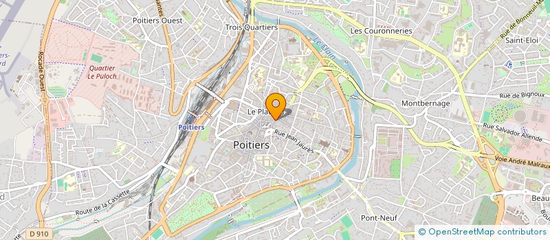 localisation de l'entreprise MADAME FRANCOISE VILLAIN  POITIERS