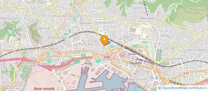 localisation de l'entreprise MADAME FRANCOISE VILLARD  TOULON