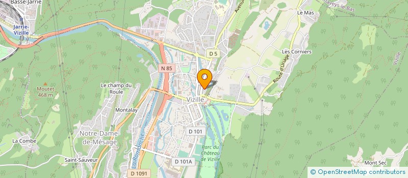 localisation de l'entreprise MADAME FRANCOISE VILLIOT  VIZILLE