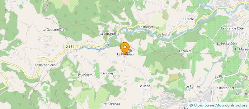 localisation de l'entreprise MADAME FRANCOISE VIOLET à THURINS