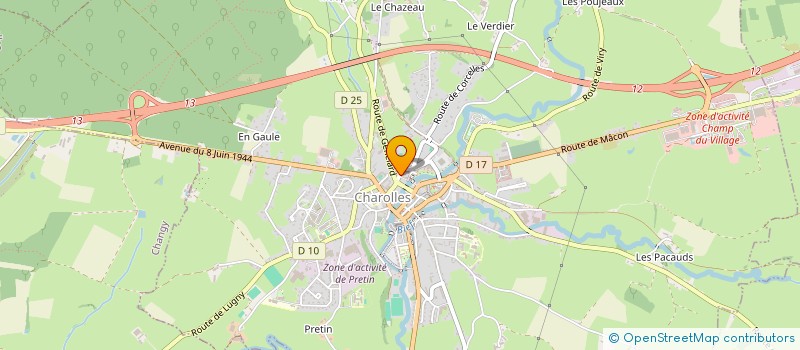 localisation de l'entreprise MADAME FRANCOISE VIOLLIER à CHAROLLES