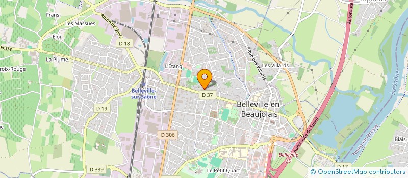 localisation de l'entreprise MADAME FRANCOISE VIORNERY  BELLEVILLE-EN-BEAUJOLAIS