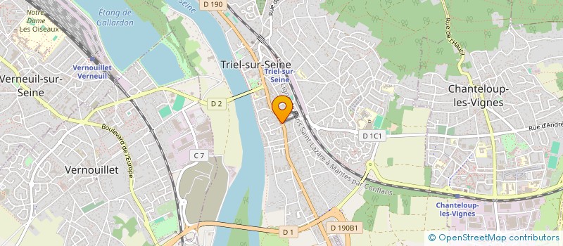 localisation de l'entreprise MADAME FRANCOISE VIRGINIE MALICHARD  TRIEL-SUR-SEINE