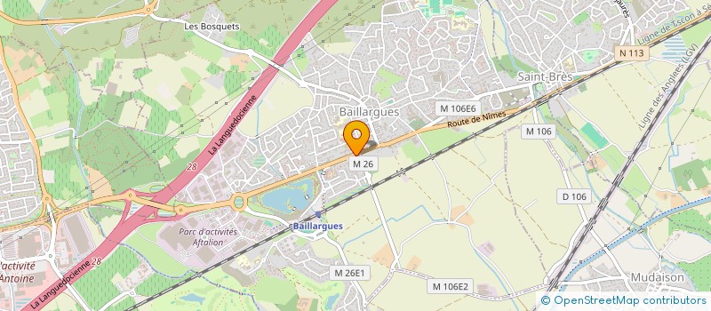 localisation de l'entreprise MADAME FRANCOISE VITOU à BAILLARGUES