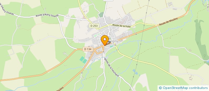 localisation de l'entreprise MADAME FRANCOISE VIZIER  SOUVIGNY