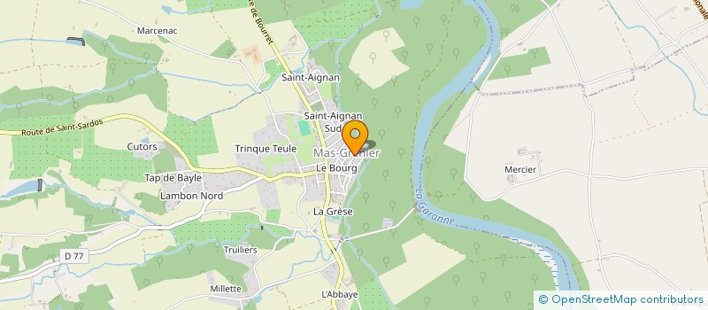 localisation de l'entreprise MADAME FRANCOISE VORMS à MAS-GRENIER