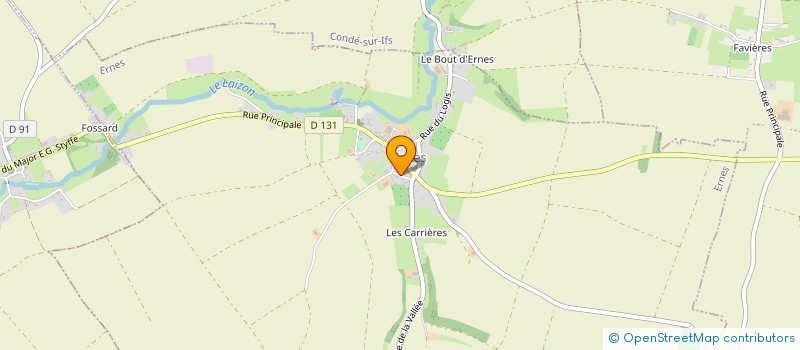 localisation de l'entreprise MADAME FRANCOISE VOZELLE  BRETTEVILLE-SUR-LAIZE