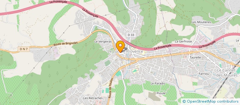 localisation de l'entreprise MADAME FRANCOISE VUILLARD à LE LUC