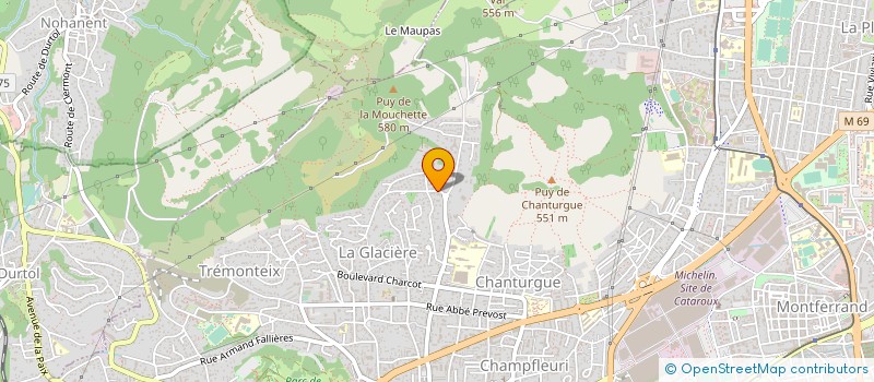 localisation de l'entreprise MADAME FRANCOISE VUILLERMOZ  CLERMONT-FERRAND