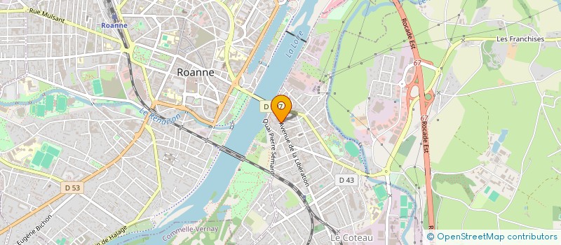 localisation de l'entreprise MADAME FRANCOISE WANECQUE  LE COTEAU