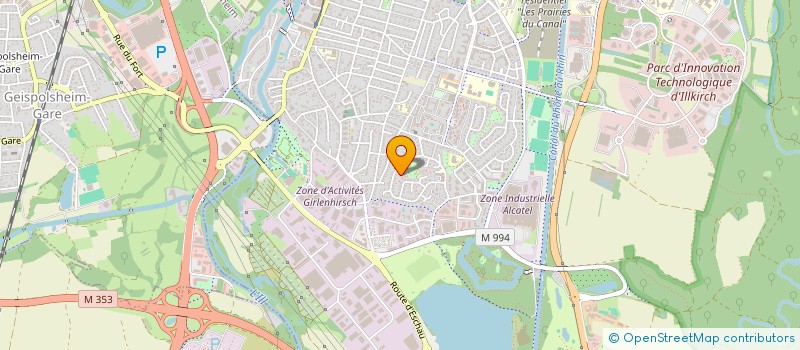 localisation de l'entreprise MADAME FRANCOISE WATELET  ILLKIRCH-GRAFFENSTADEN
