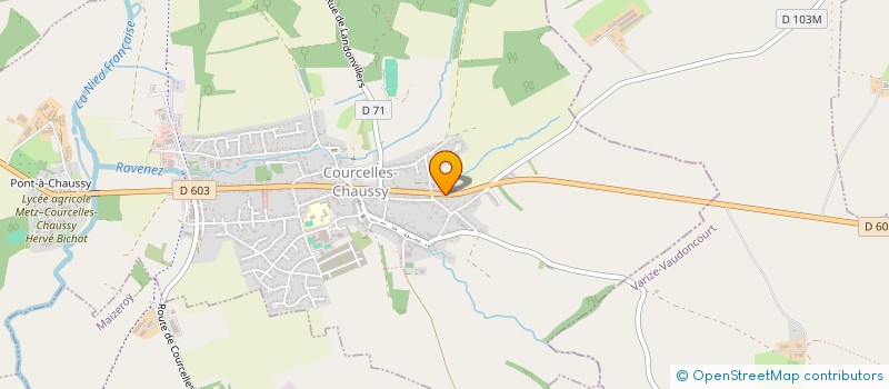 localisation de l'entreprise MADAME FRANCOISE WEBANCK à COURCELLES-CHAUSSY