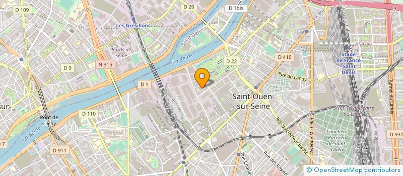 localisation de l'entreprise MADAME FRANCOISE WITTMANN à SAINT-OUEN-SUR-SEINE