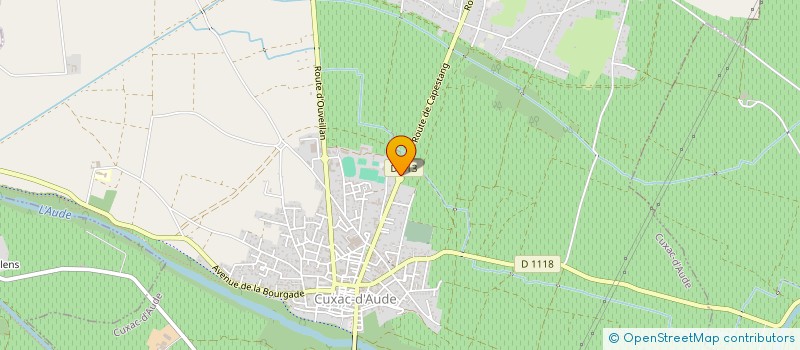 localisation de l'entreprise MADAME FRANCOISE YCHART  CUXAC-D'AUDE