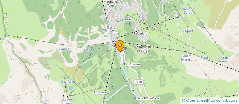 localisation de l'entreprise MADAME FRANCOISE YVON  LES ALLUES