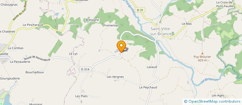 localisation de l'entreprise MADAME FRANCOISE ZANNI  SAINT-VITTE-SUR-BRIANCE