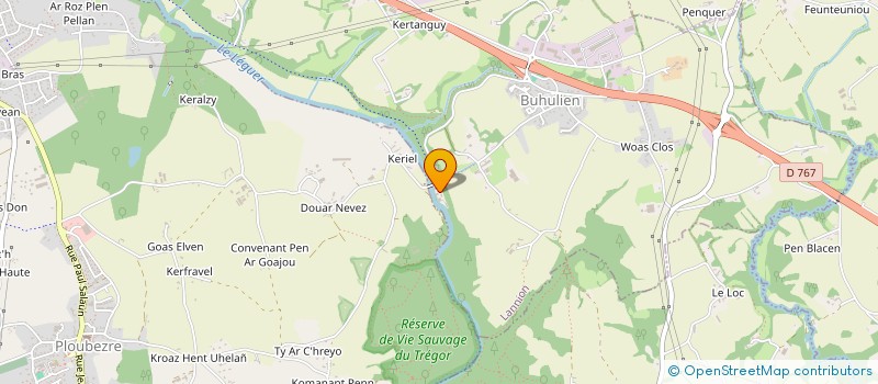 localisation de l'entreprise MADAME FREDDIE HERASSE  LANNION