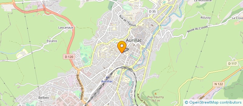 localisation de l'entreprise MADAME FREDERIC FOUR à AURILLAC
