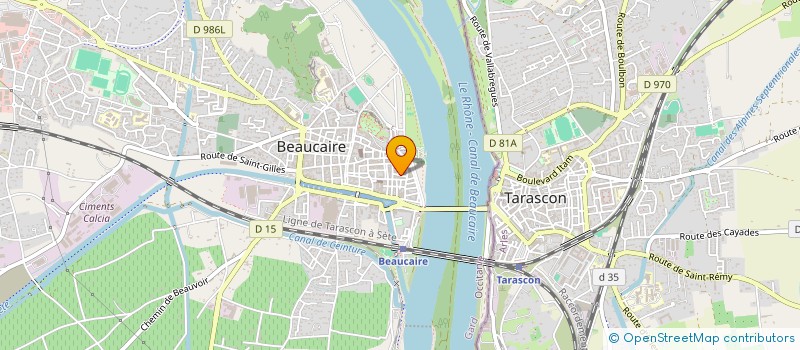 localisation de l'entreprise MADAME FREDERIC MATHIEU  BEAUCAIRE