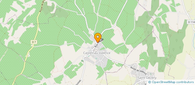 localisation de l'entreprise MADAME FREDERIC PRAT  CASTELNAU-VALENCE