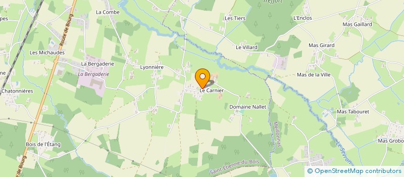 localisation de l'entreprise MADAME FREDERIC RONDET  SAINT-ETIENNE-DU-BOIS