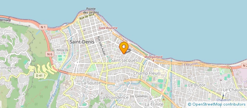 localisation de l'entreprise MADAME FREDERIK TELEGONE à SAINT-DENIS