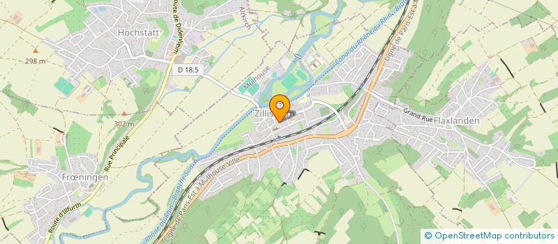 localisation de l'entreprise MADAME FREDERIKA LAFERTIN  ZILLISHEIM