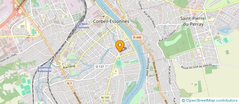 localisation de l'entreprise MADAME FREDERIQUE AINAMA à CORBEIL-ESSONNES