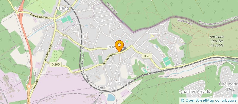 localisation de l'entreprise MADAME FREDERIQUE ALCUDIA  L'HOPITAL