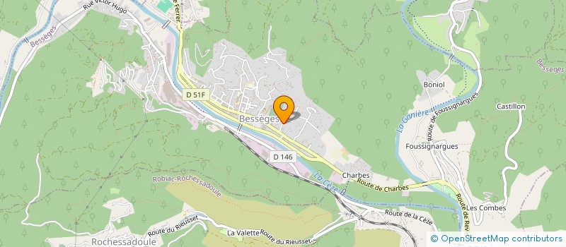 localisation de l'entreprise MADAME FREDERIQUE AMELLER  BESSEGES