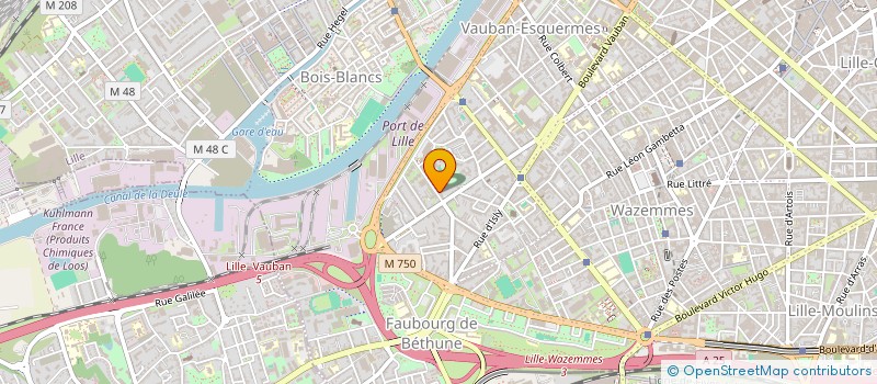 localisation de l'entreprise MADAME FREDERIQUE ANDRE à LILLE