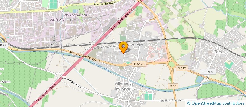 localisation de l'entreprise MADAME FREDERIQUE ANDRIUZZI à VILLENEUVE-LES-BEZIERS