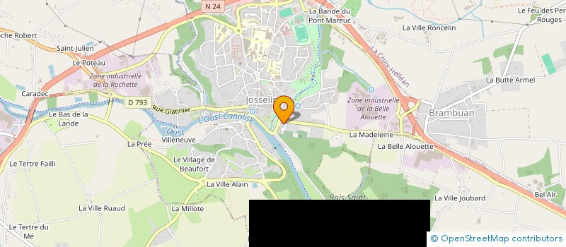 localisation de l'entreprise MADAME FREDERIQUE ARNAUD  JOSSELIN