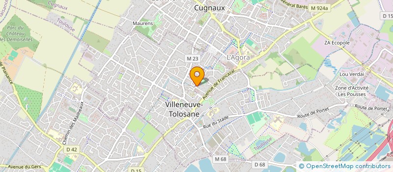 localisation de l'entreprise MADAME FREDERIQUE BACHELET à VILLENEUVE-TOLOSANE