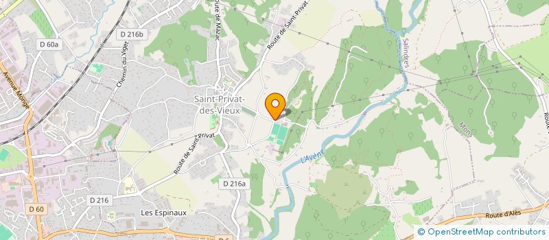 localisation de l'entreprise MADAME FREDERIQUE BARTHELEMY  SAINT-PRIVAT-DES-VIEUX