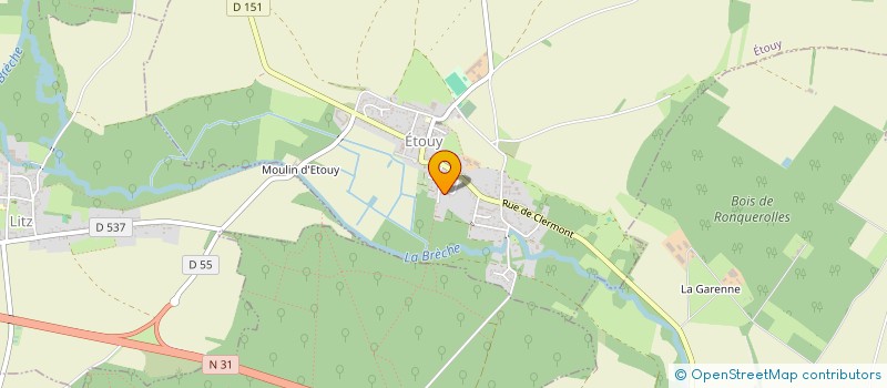 localisation de l'entreprise MADAME FREDERIQUE BEEUWSAERT  BREUIL-LE-VERT